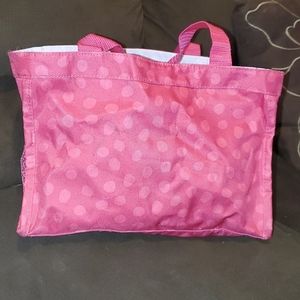 Small polka dot tote bag